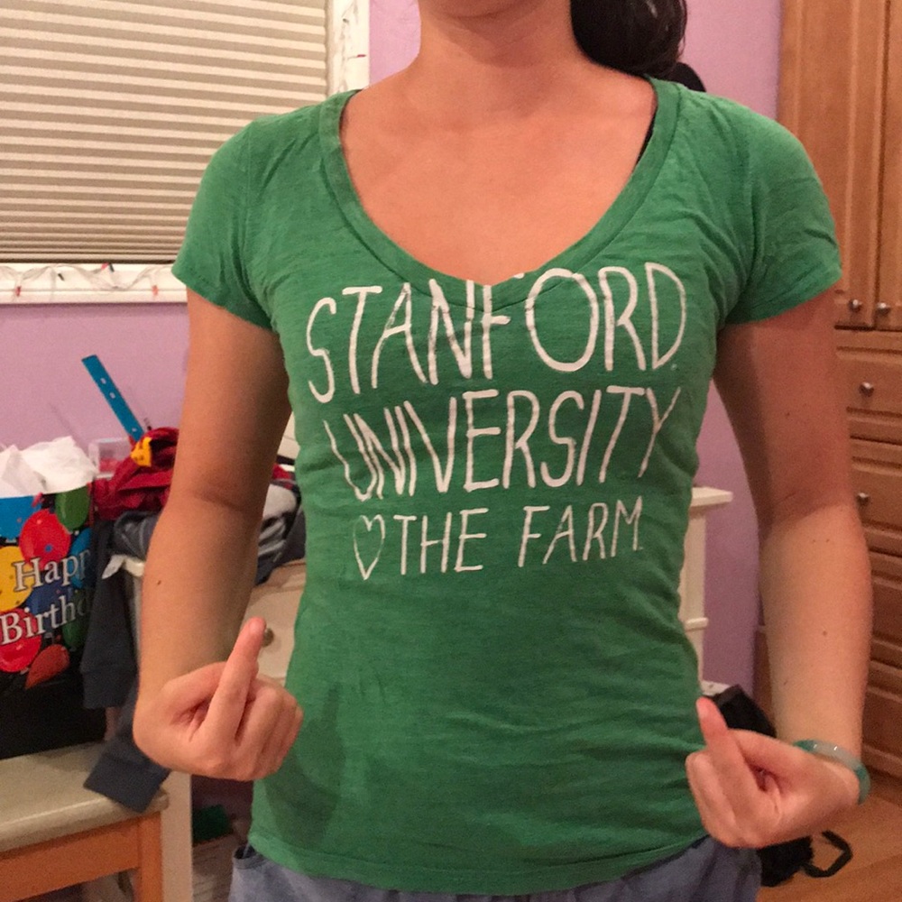 Stanford v neck tee